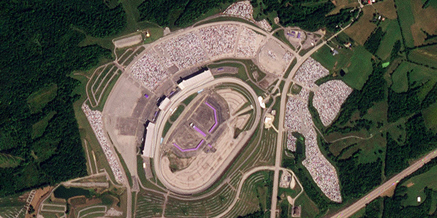 Unfinished Ford Trucks Keep Piling Up in Massive Lots Visible From Space