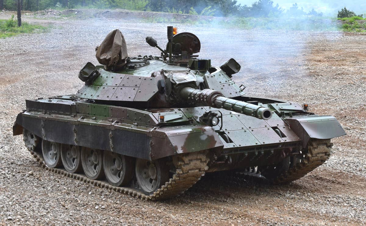 A Slovenian M-55S tank. <em>AndrejS.K via Wikimedia</em>