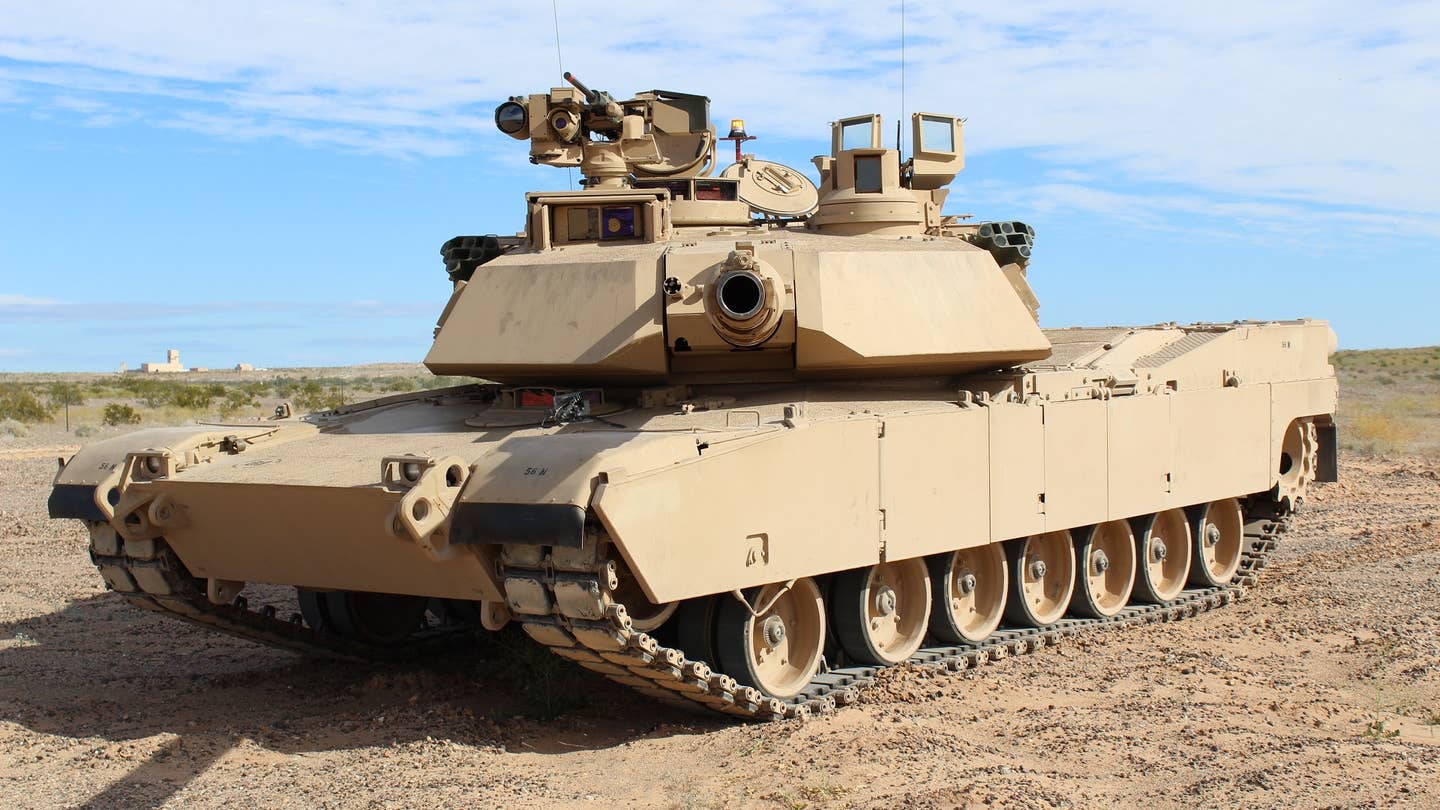 An M1 Abrams tank.