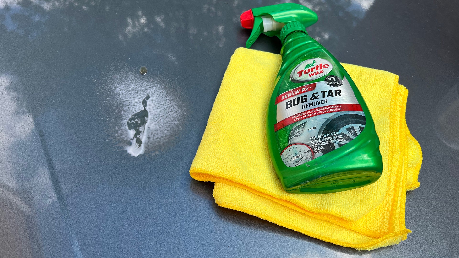 Formula 1 Bug and Tar Remover - Sap, Tar, Dirt & Bug Remover Car Detailing  - Powerful Car Cleaner - Exterior Care Products Won't Scratch Paint (16 oz)