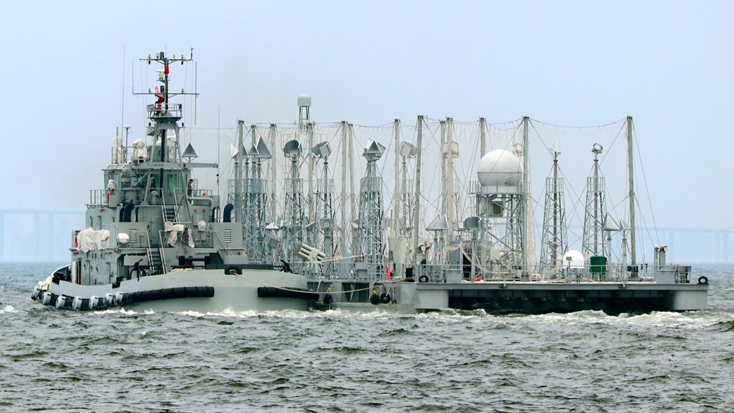 Electronic Warfare Barge China