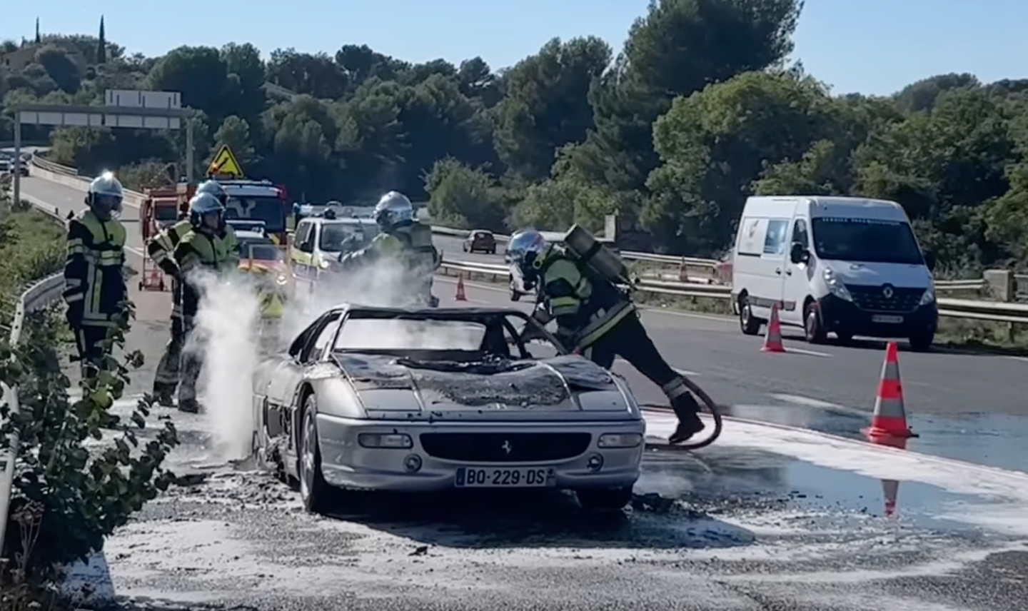 Ferrari F355 Burns Down During Man’s Dream Test Drive
