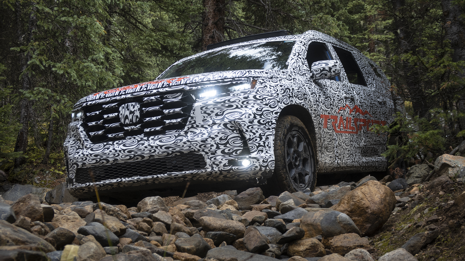 2023 Honda Pilot Trailsport Prototype Off Road Review Respectably Rugged