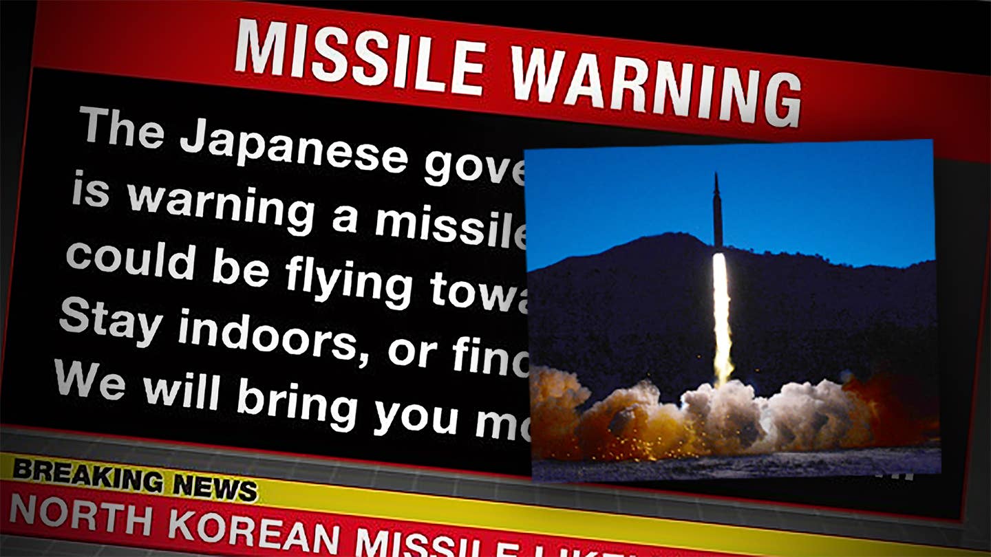 North Korea launched an apparent ballistic missile over Japan Tuesday morning Tokyo time.