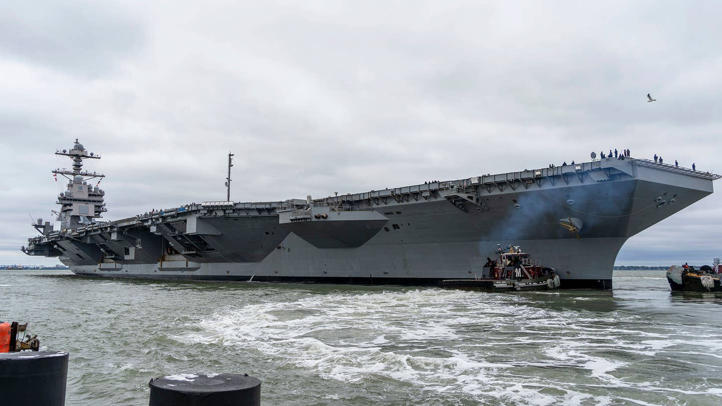 Navy’s New USS Gerald R. Ford Carrier Finally Deploys For The First Time