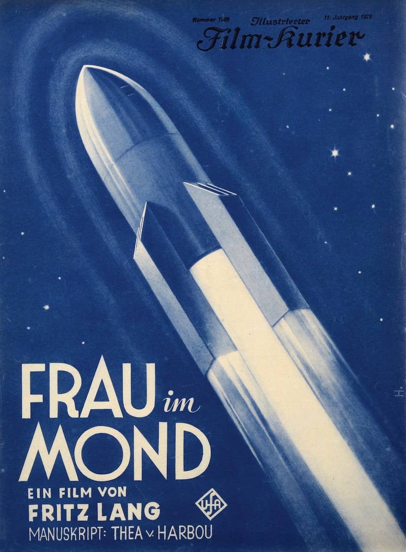 <em>Woman in the Moon</em> (aka <em>Frau im Mond</em>) poster, 1929. <em>Photo by LMPC via Getty Images.</em>