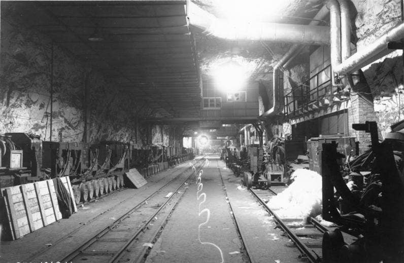 Mittelwerk underground V-2 production facility. <em>Unknown author/Wikimedia Commons.</em>