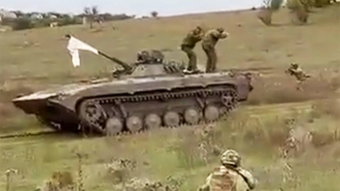 This Video Of Russians Surrendering To Ukrainian Troops Is Intense