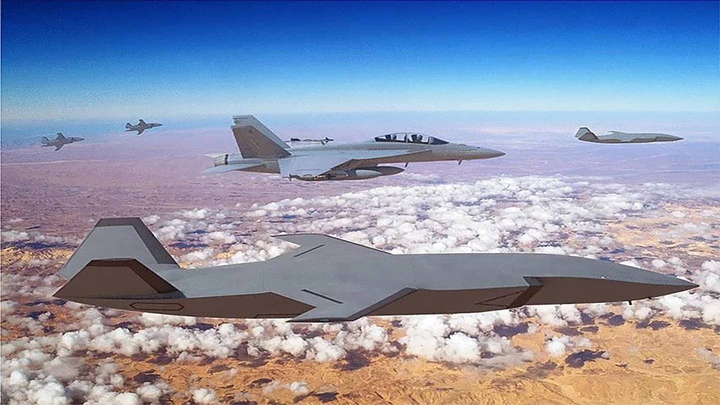 A Boeing concept for manned-unmanned teaming.