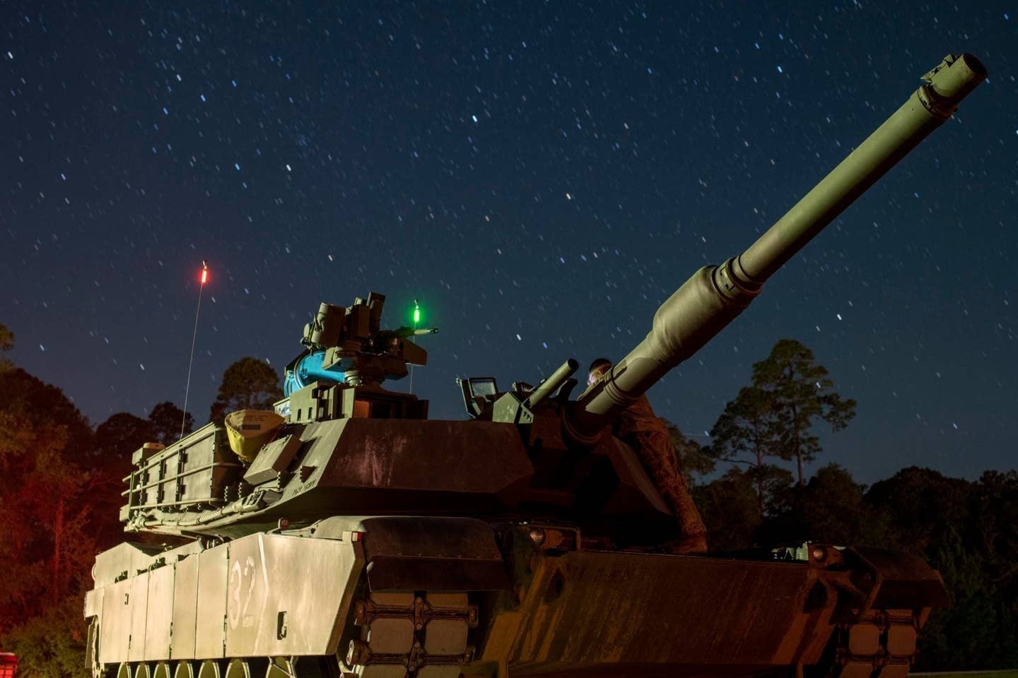 A modernized M1A2 SEPv3 Abrams tank at Fort Stewart, Georgia, in September. <em>U.S. Army photo by 1st Lt. Jacob Swinson</em>