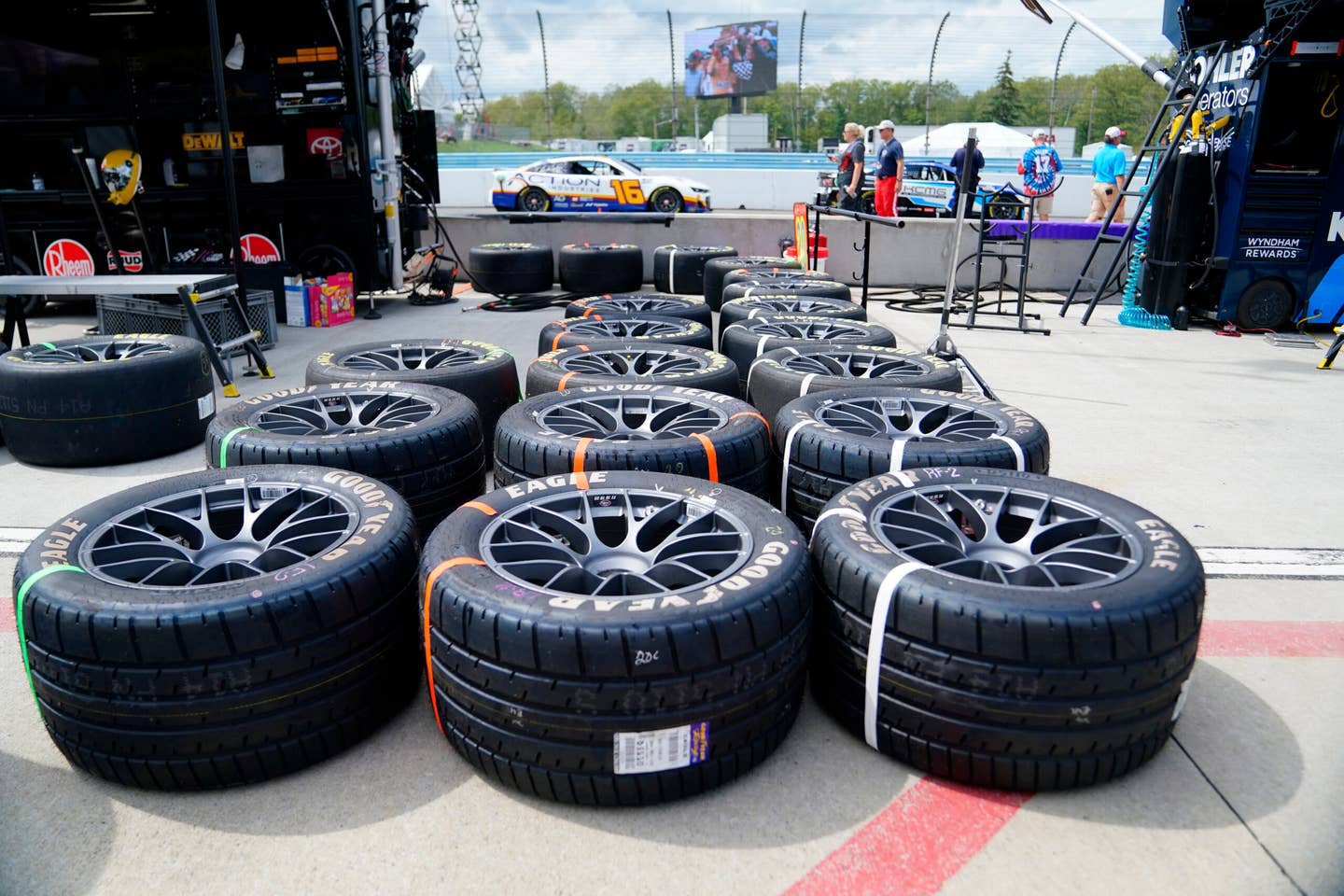 NASCAR Next Gen rain tires at Watkins Glen. <em>Getty</em>