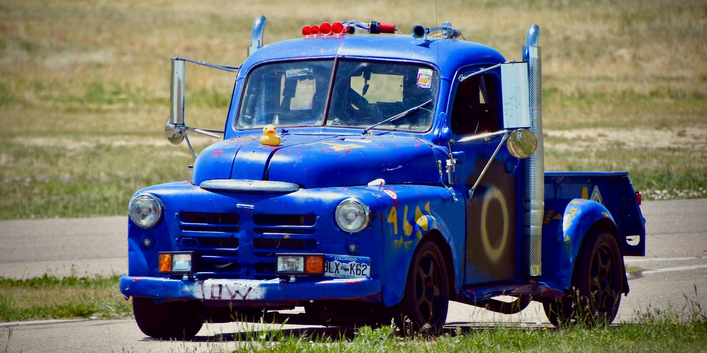 This Frankenstein 1950 Dodge Race Truck Drives Better Than It Has Any Right To