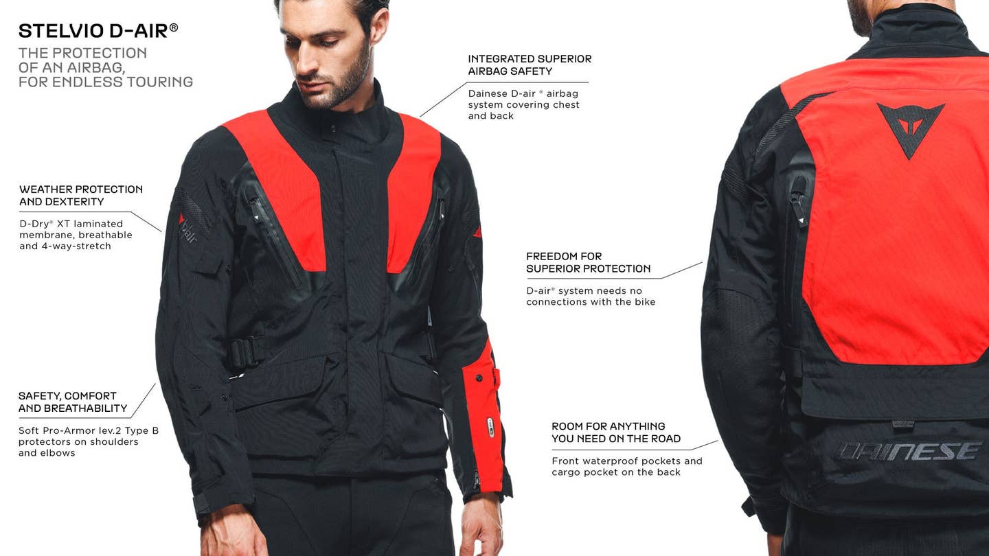 Dainese’s Stelvio D-Air D-Dry XT Jacket Is Dripping With Tech