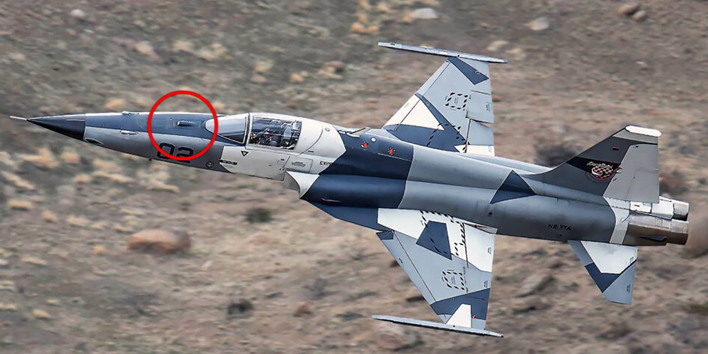 Private F-5 Aggressor Jet Flies With Built-In Infrared Search And Track System