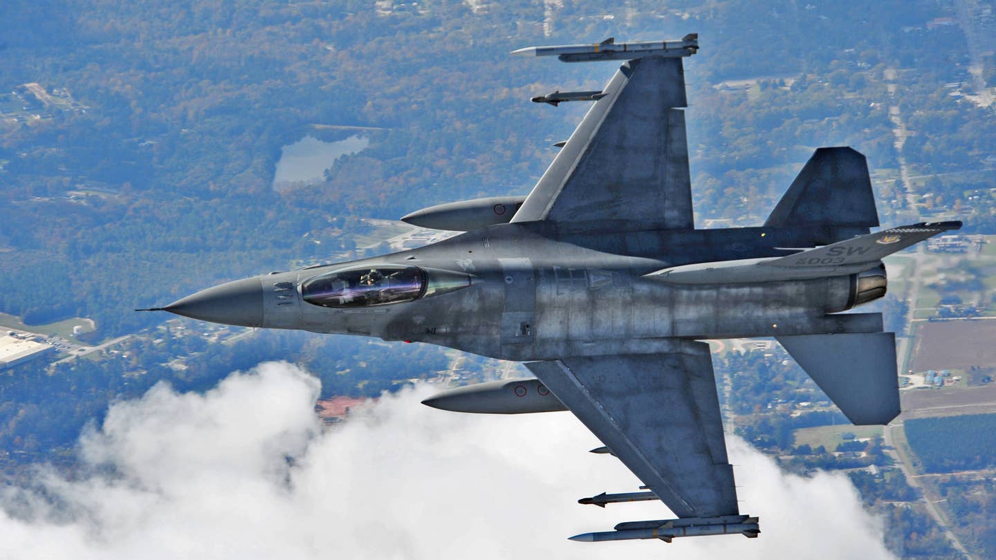 F-16 ‘Headbutted’ Wayward Cessna Three Times During Presidential Air Defense Mission