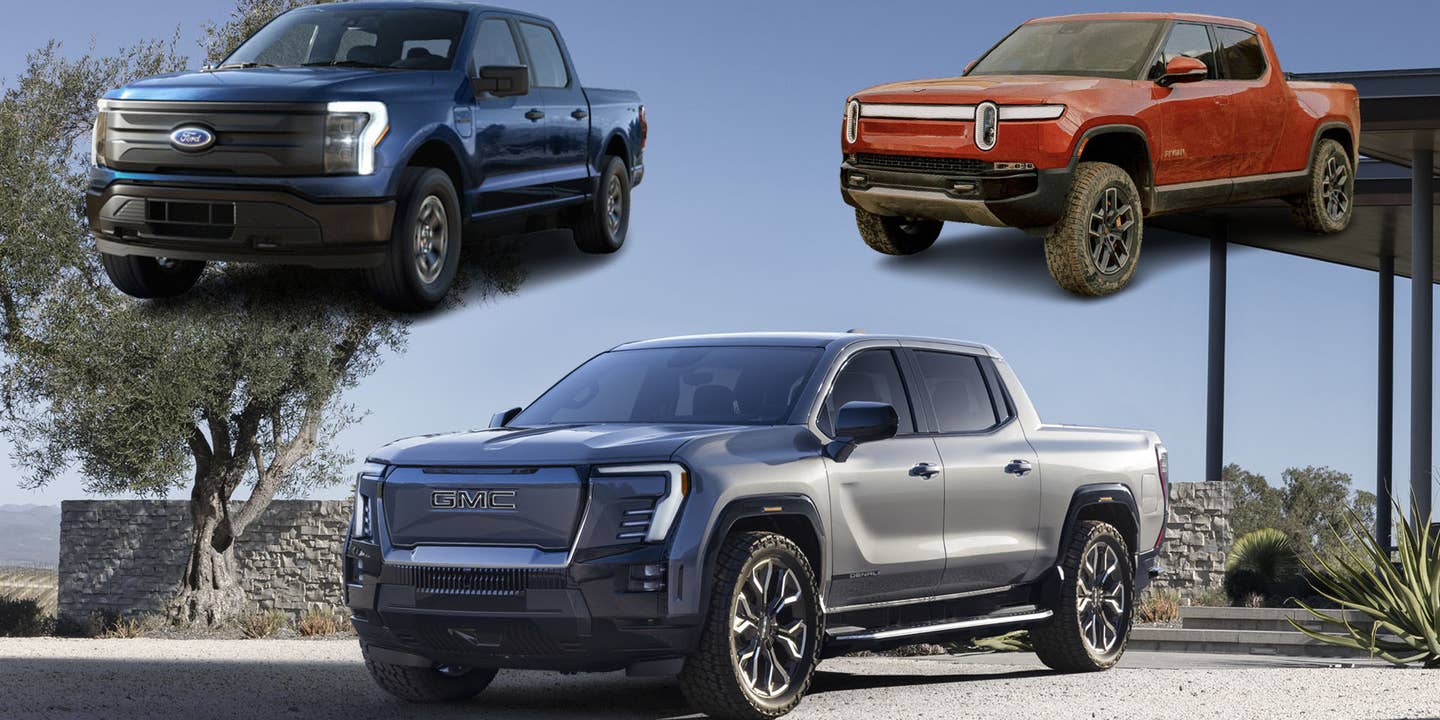 2024 GMC Sierra EV vs. 2022 Ford F-150 Lightning and 2022 Rivian R1T: How the Electric Trucks Compare