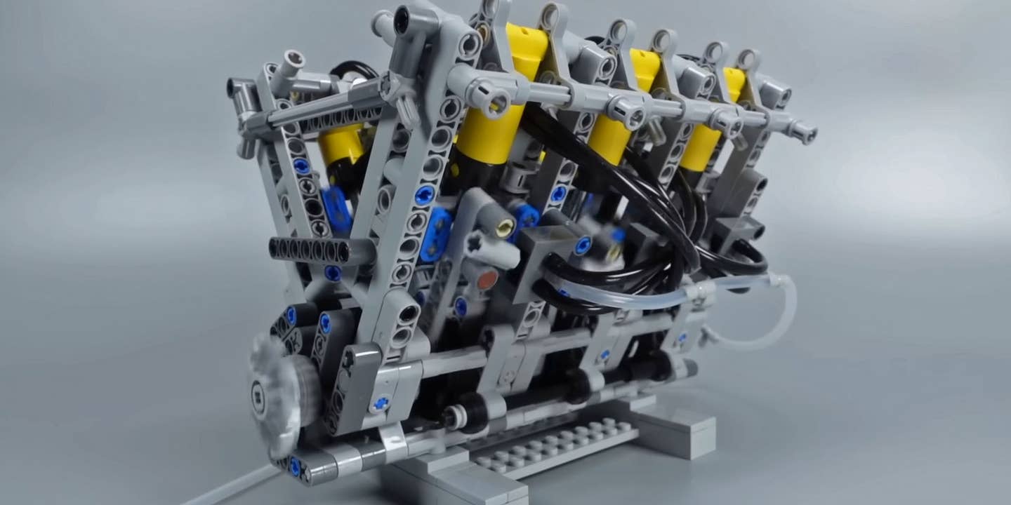 These Air-Powered Lego Piston Engines Are Hypnotizing To Watch