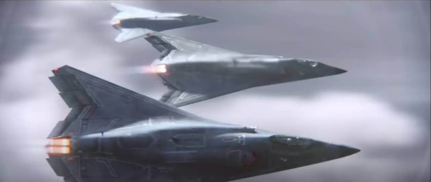 <em>A previous notional sixth-generation fighter design concepts from Northrop Grumman appear to have a lot in common with Lockheed’s renderings. <em>Northrop Grumman</em></em>