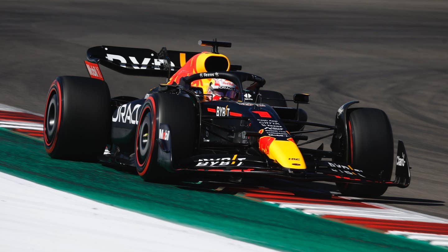 Red Bull Racing driver Max Verstappen at the 2022 United States Grand Prix