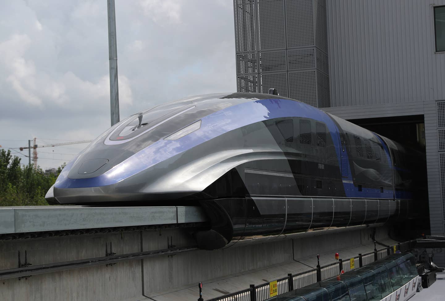 China's 600 km/h high-speed maglev train, Qingdao, Shandong Province of China. <em>Zhang Jingang/VCG via Getty Images</em>