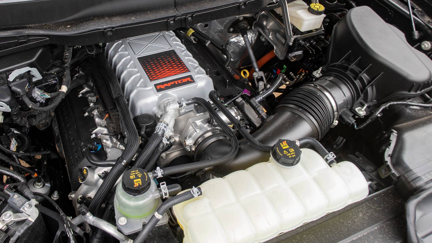 2023 Ford F-150 Raptor R engine.