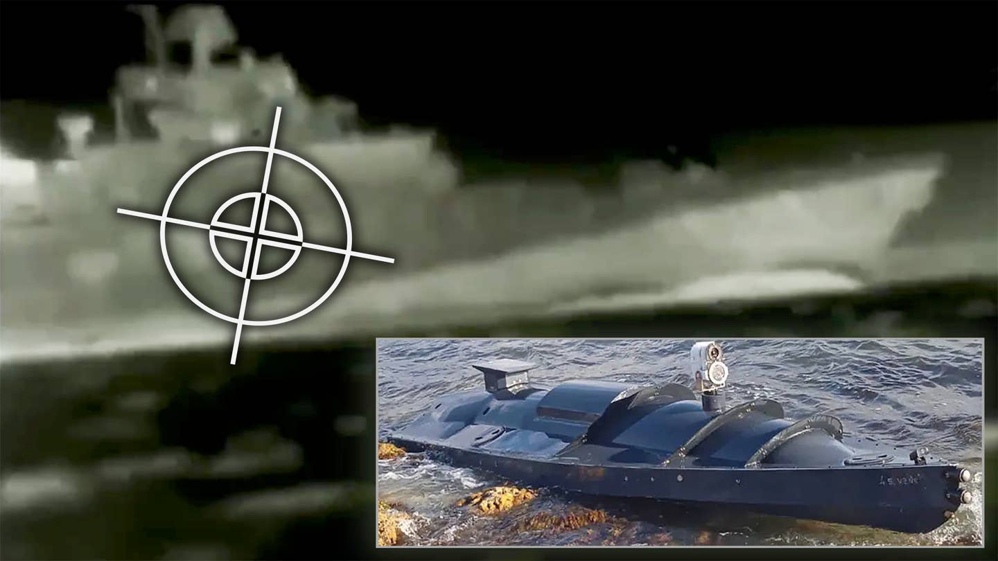 Ukraine Kamikaze drone boat black sea fleet