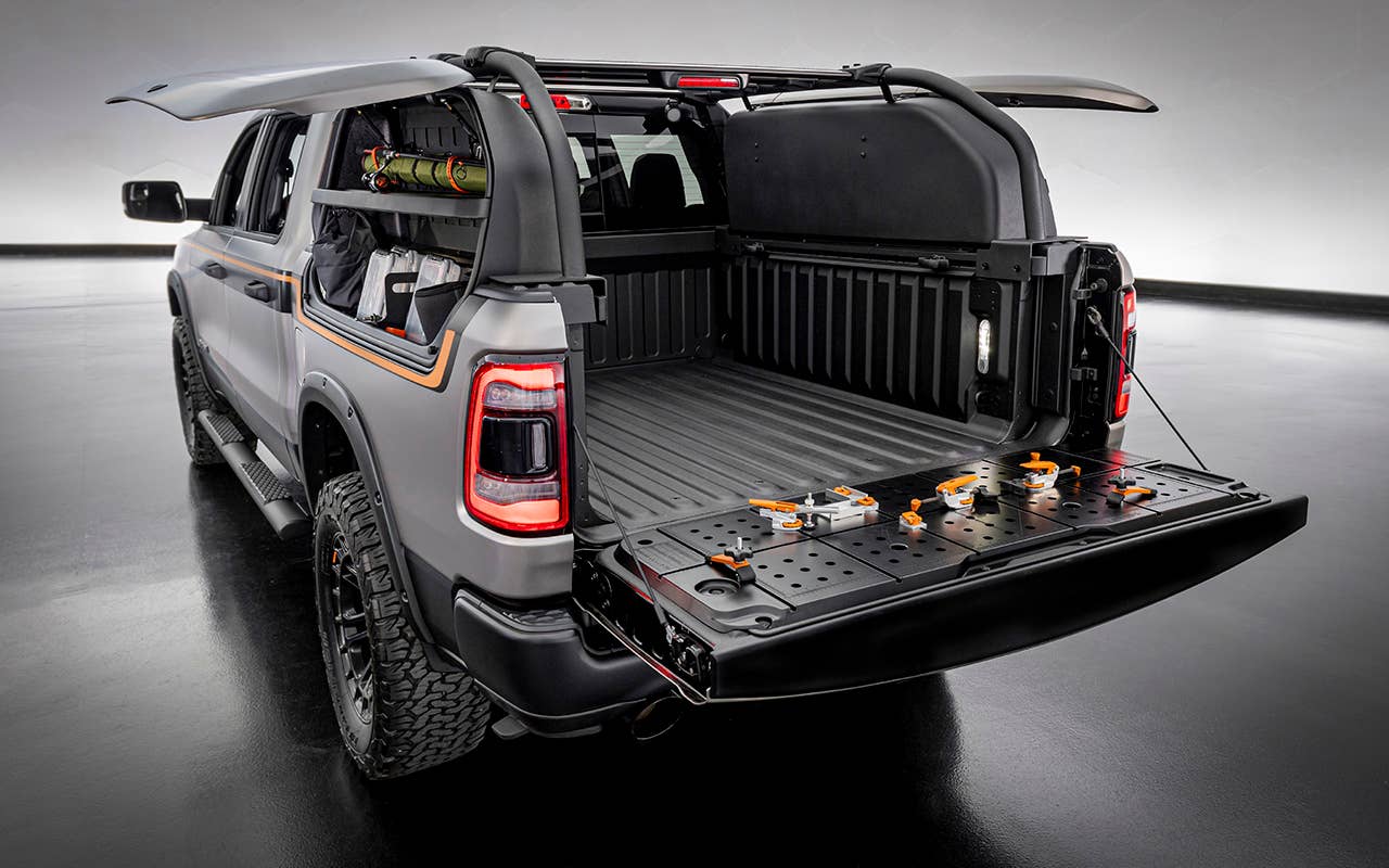 Ram 1500 Backcountry X Concept Truck Shows Off Overlanding-Ready Cargo Boxes