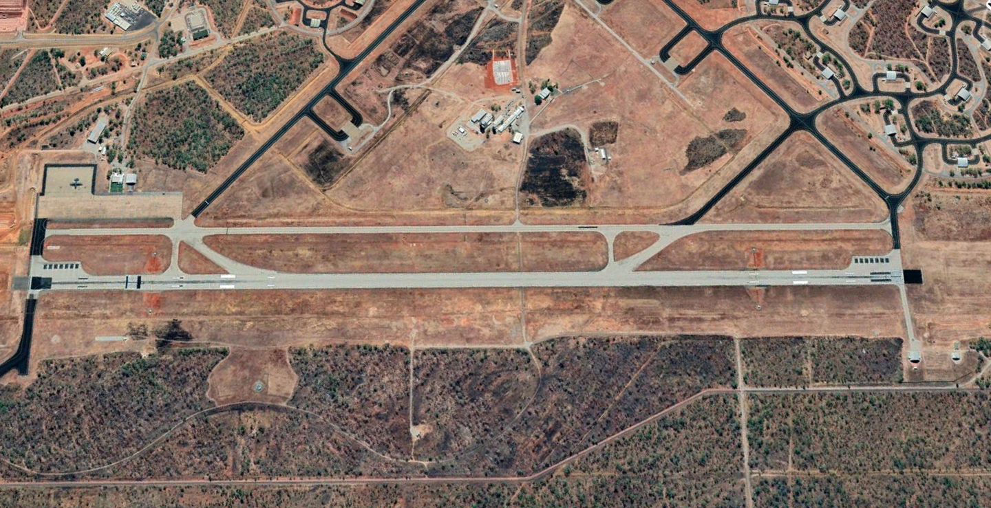 RAAF Base Tindal, Northern Territory, in its current configuration. <em>Google Earth</em>