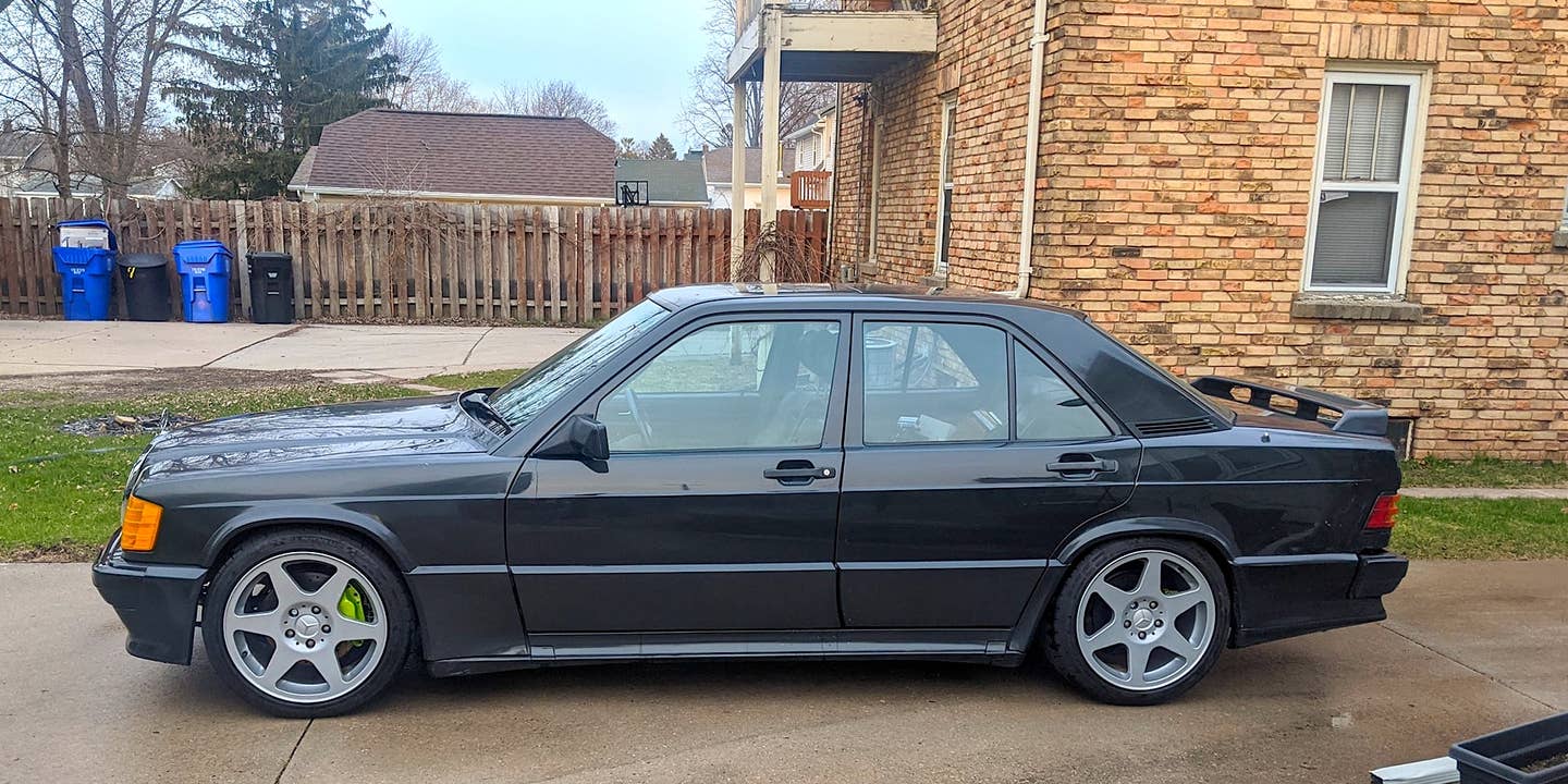 This Rare Stick-Shift Mercedes-Benz 190E Cosworth For Sale Packs a Turbo and Supercharger