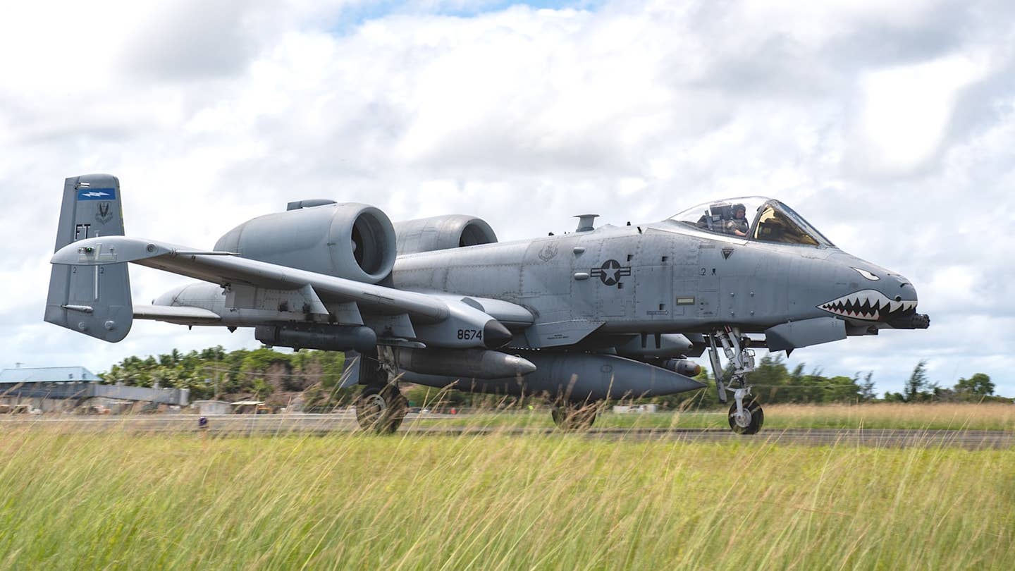 A-10 Warthogs Are Operating From A Tent Village In Palau
