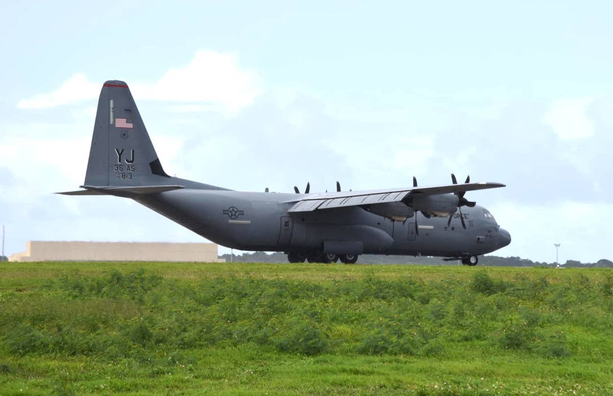 The Facebook post from the 23rd Wing's commander, Col. Russell Cook, included this picture of a C-130J Hercules from the 374th Airlift Wing. <em>USAF</em>