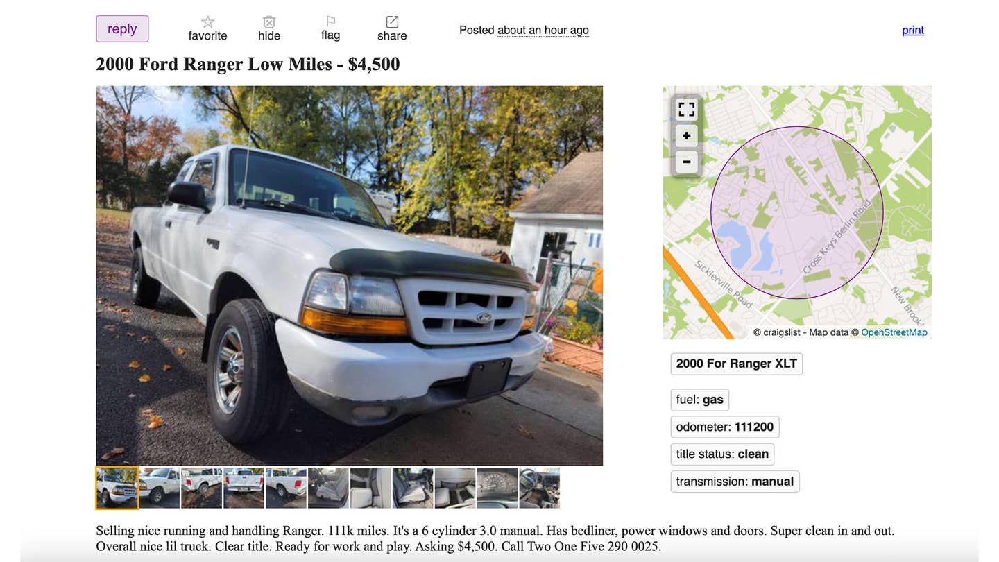 Ford Ranger $4,500