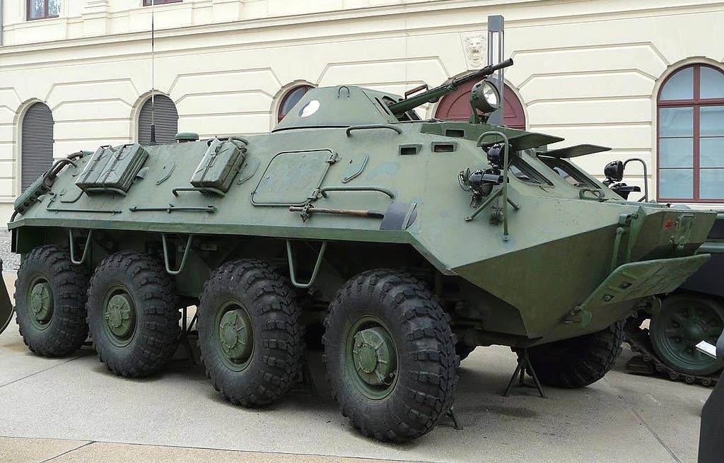 A BTR-60PB, formerly in service with the now-defunct East German military, now on display. <em>Billyhill via Wikimedia</em>