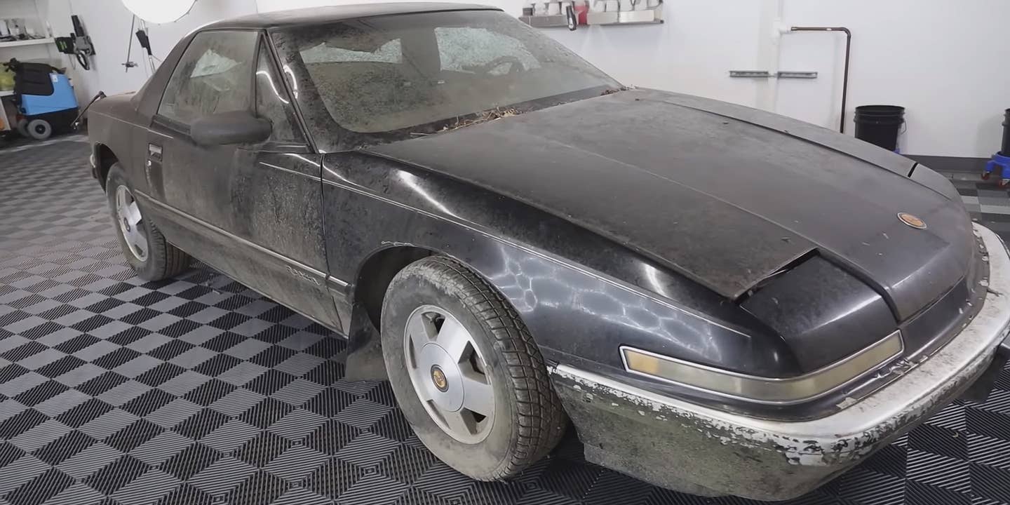 Watch This Abandoned Buick Get Its First Car Wash in 15 Years