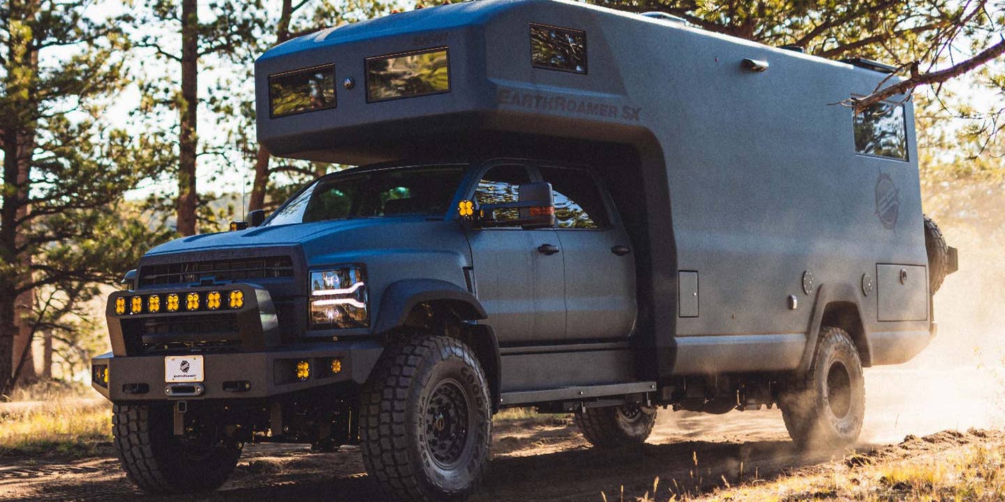 The Earthroamer SX Is a $1M Chevy Silverado Overland Rig on 43s