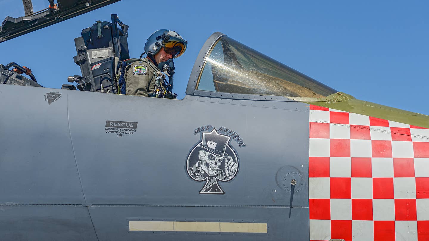 Wooten’s former office, the cockpit of a 492nd Fighter Squadron Strike Eagle. <em>Jamie Hunter</em>