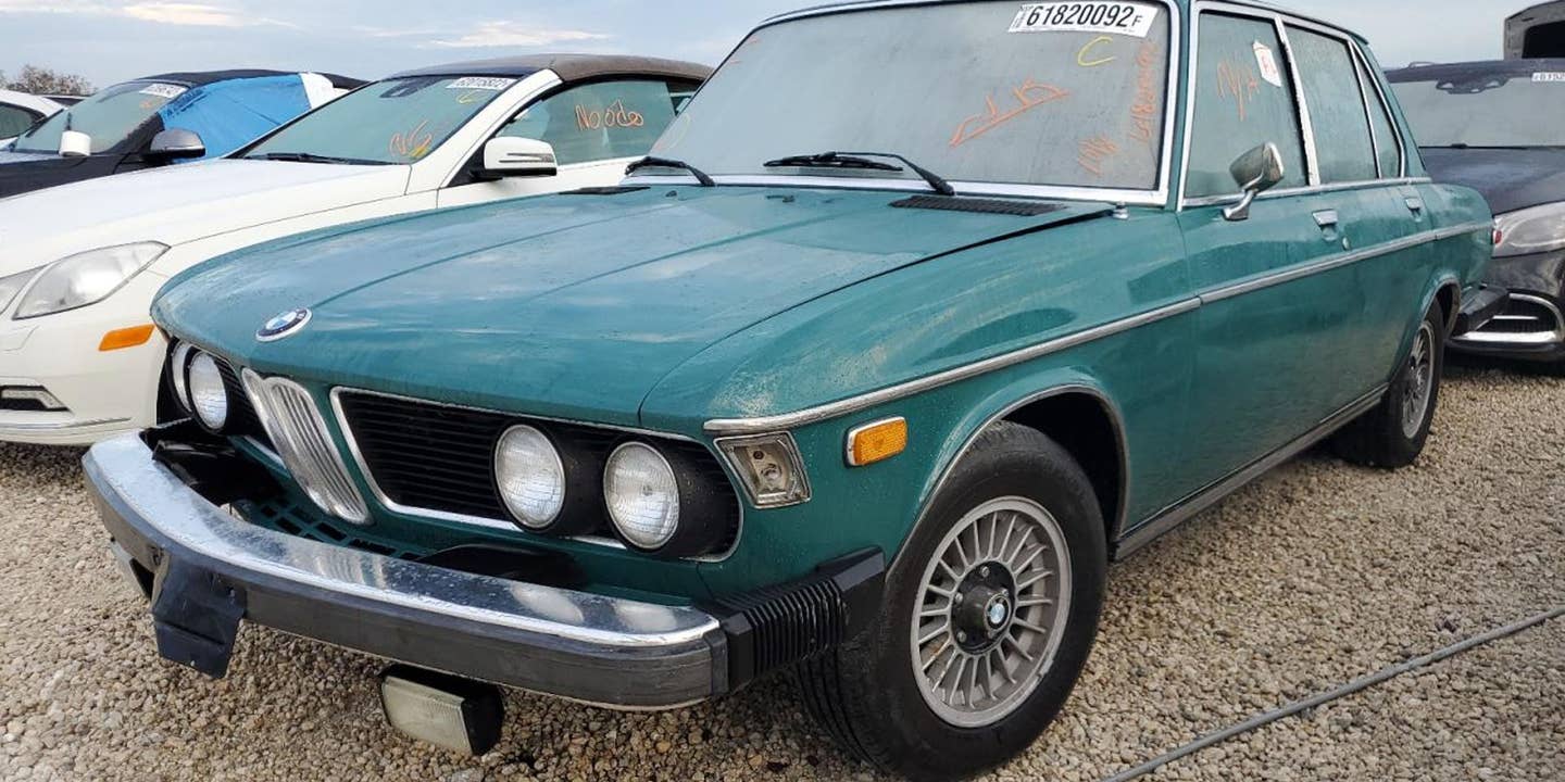 Jackie Kennedy’s 1974 BMW Bavaria Is Sitting on a Salvage Auction Lot in Florida