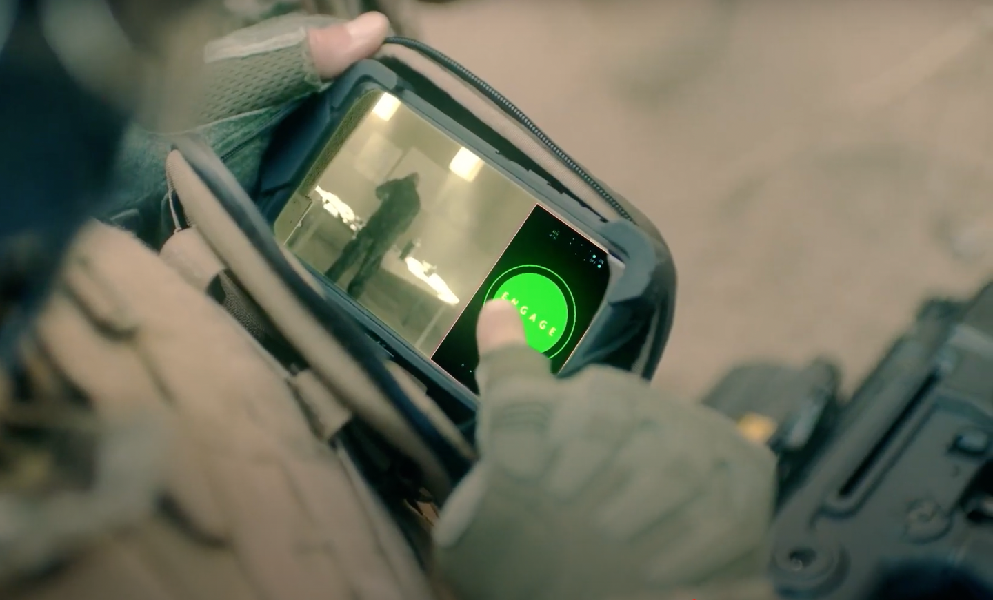 How Elbit is depicting the target engagement selection screen in its LANIUS promotional video. <em>Credit: Elbit screengrab</em>