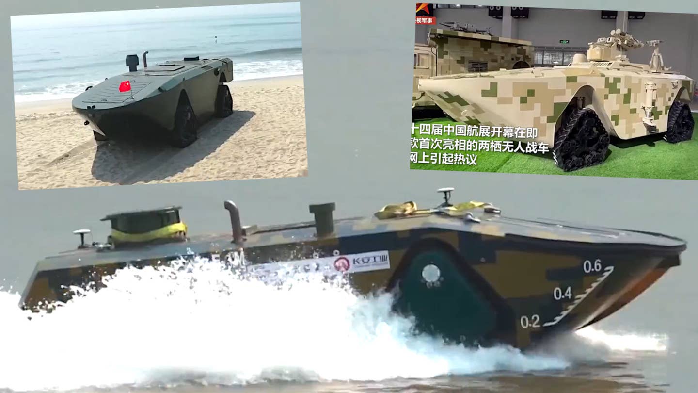 China’s Quad-Tracked Amphibious Unmanned Vehicle Is Fascinating