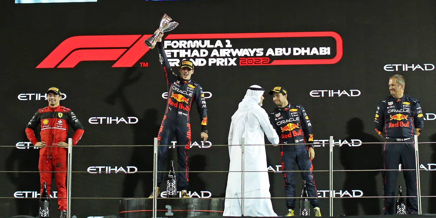 Verstappen Wins 2022 Abu Dhabi F1 Race; LeClerc Claims 2nd Ahead of Perez