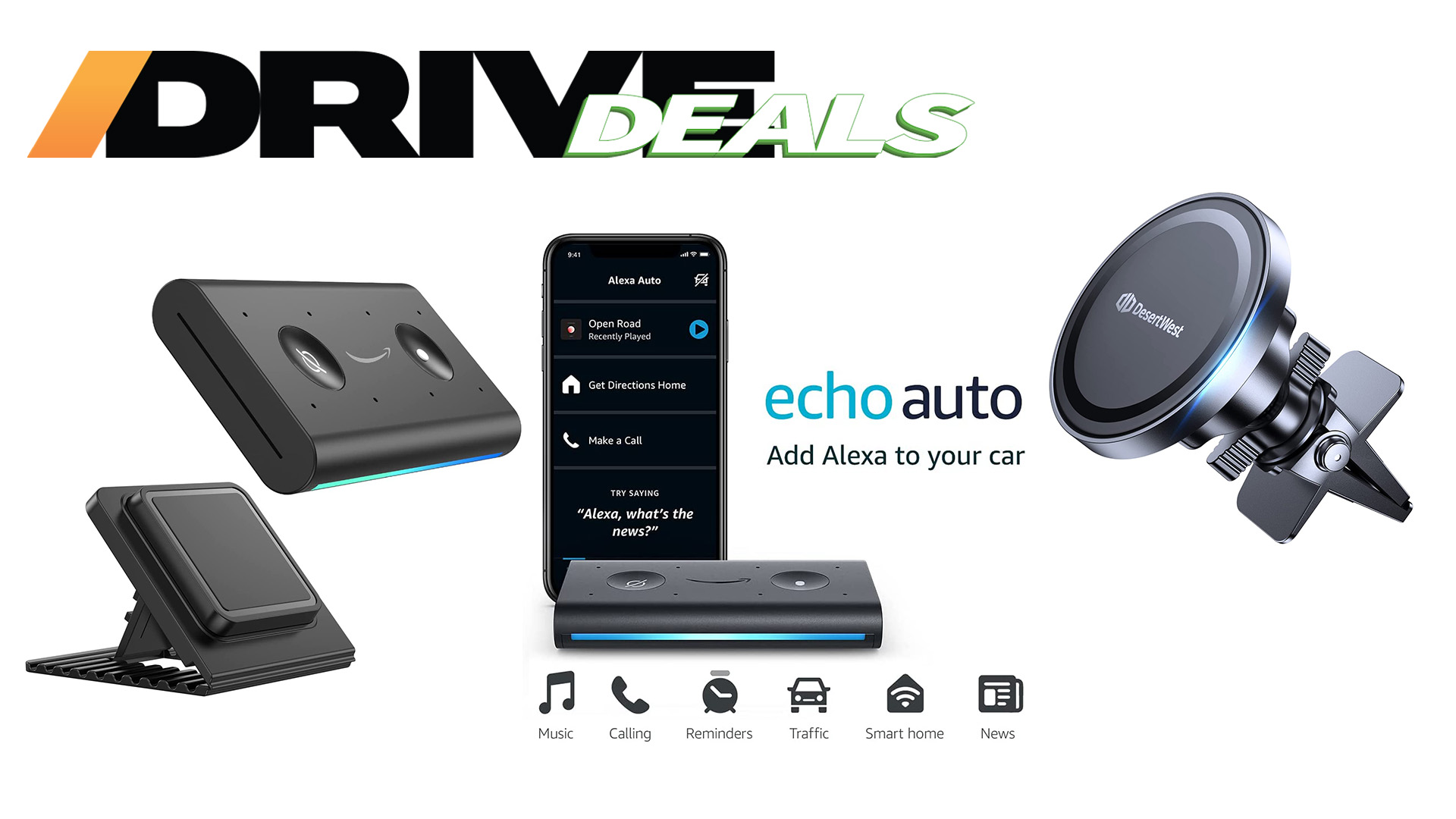 black friday cyber monday amazon echo auto deal the drive Alexa