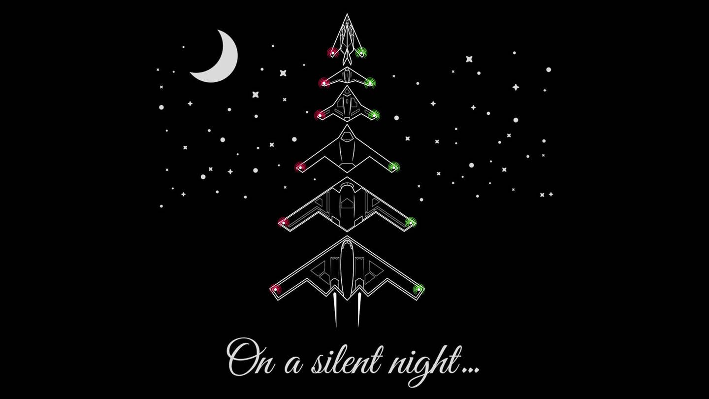 Silent Night stealth christmas tree t-shirt