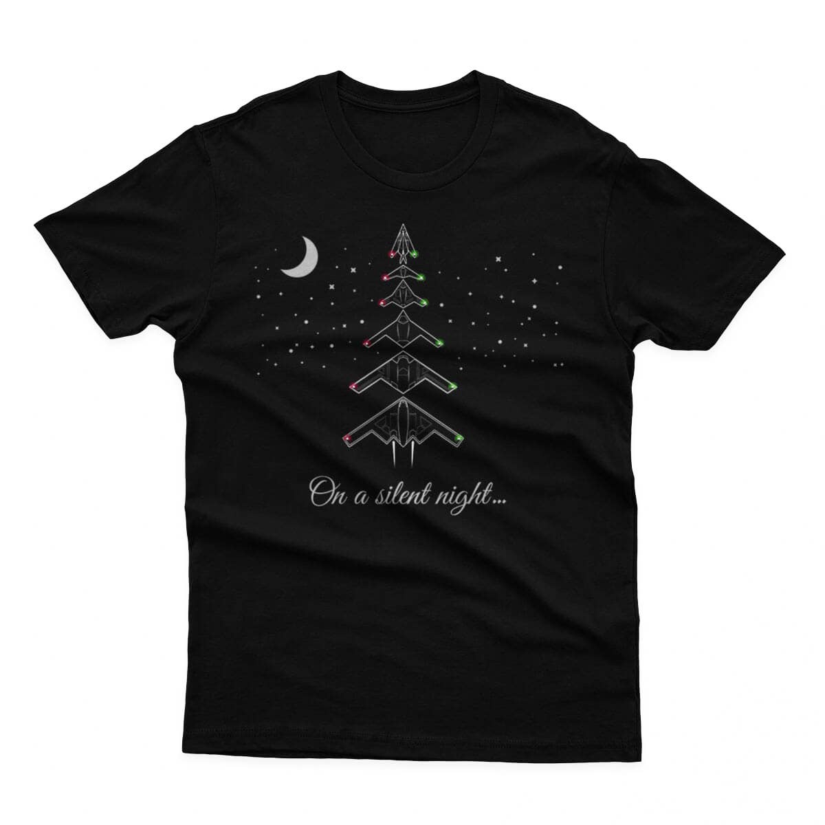 Sneak Down The Chimney In This Very Stealthy Christmas Tree T-Shirt