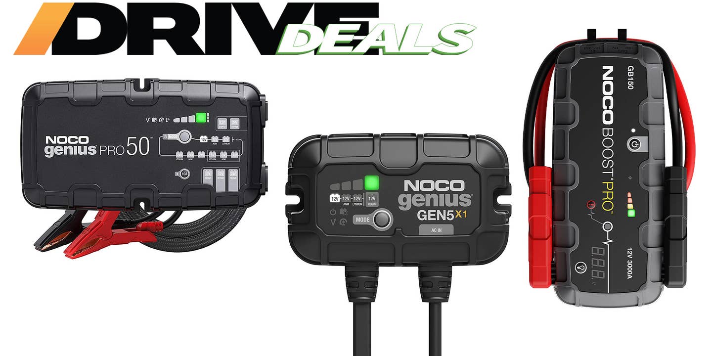NOCO battery chargers tenders amazon cyber monday the drive