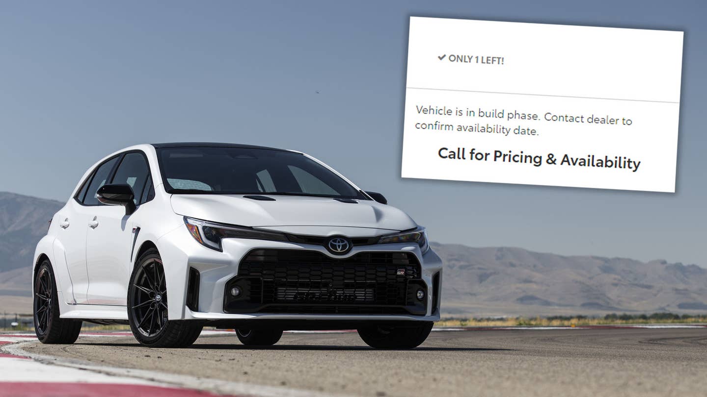 Dealer Hides Toyota GR Corolla Price After Internet Backlash Over $20K Markup