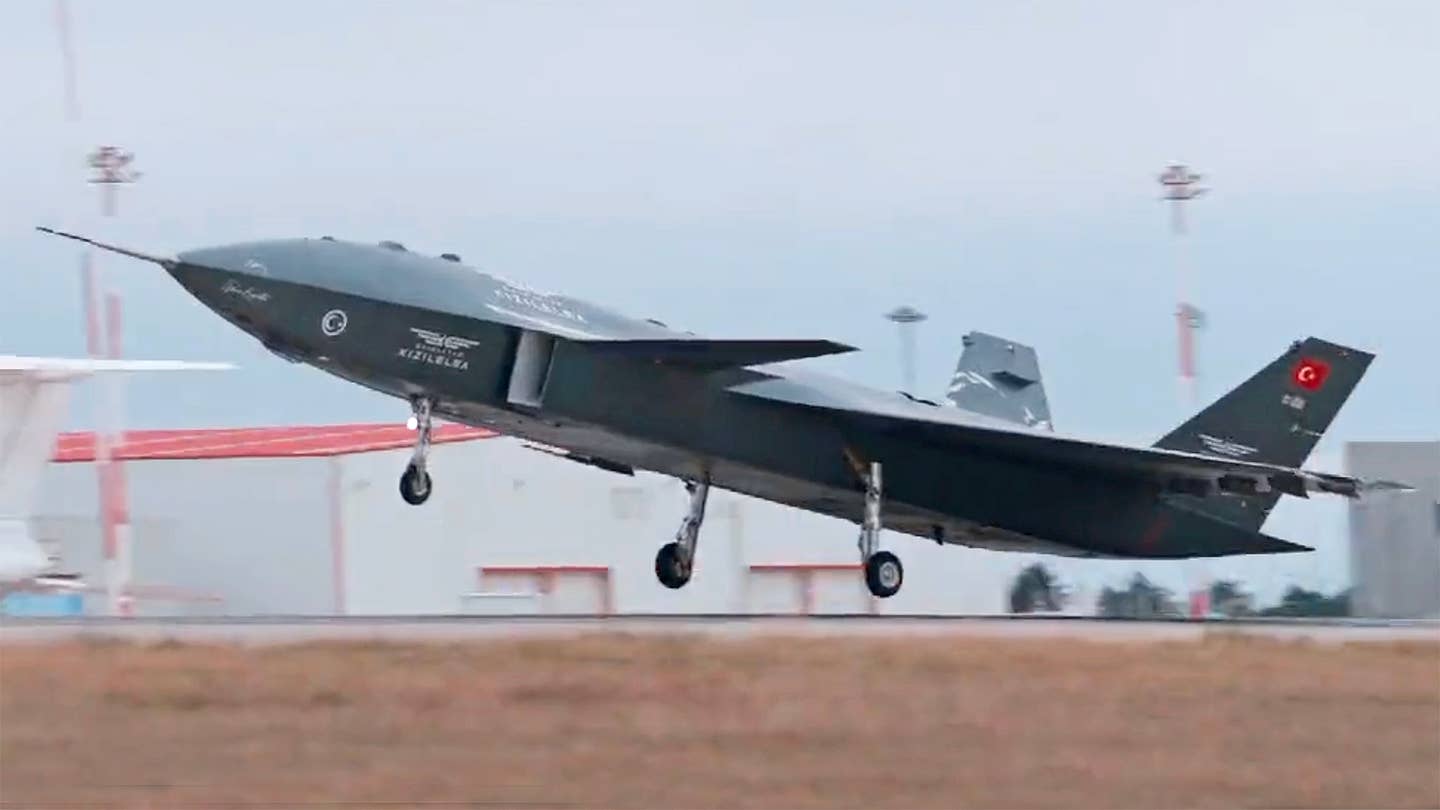 Turkey’s New Fighter-Like Drone Takes Flight — For A Few Seconds