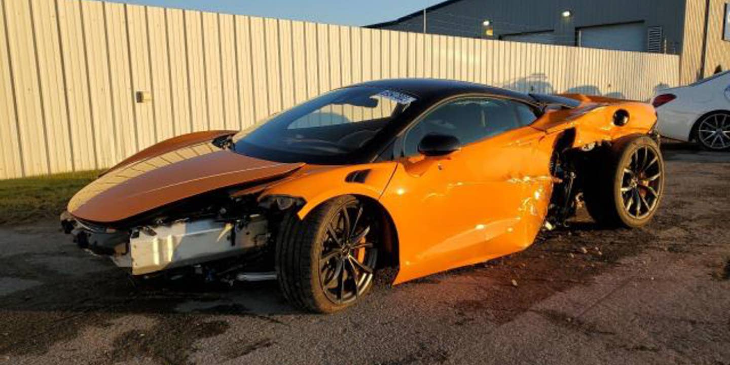 This 2023 McLaren Artura For Sale at a Salvage Auction Is a Head-Scratcher