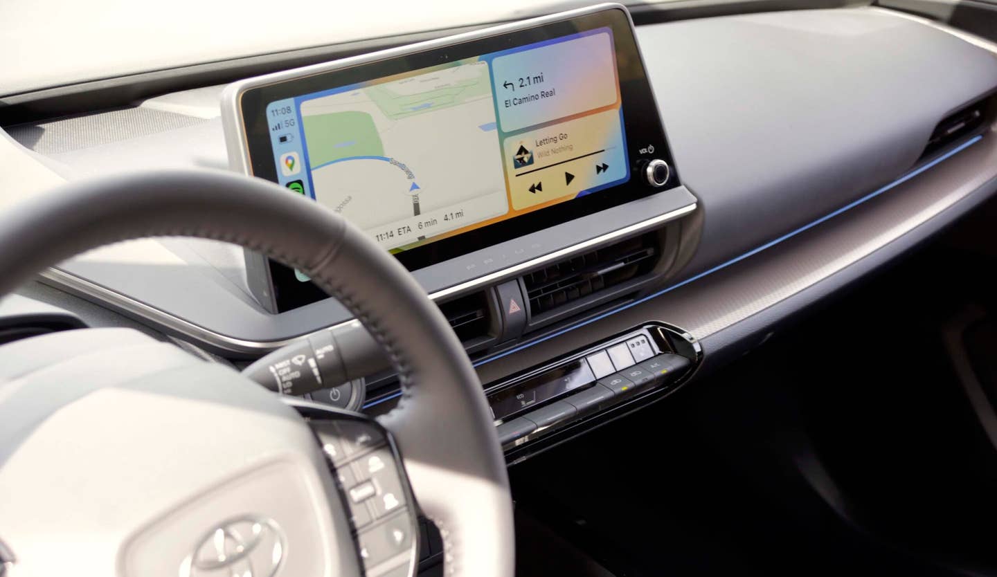 2023 toyota prius first drive center dash screen