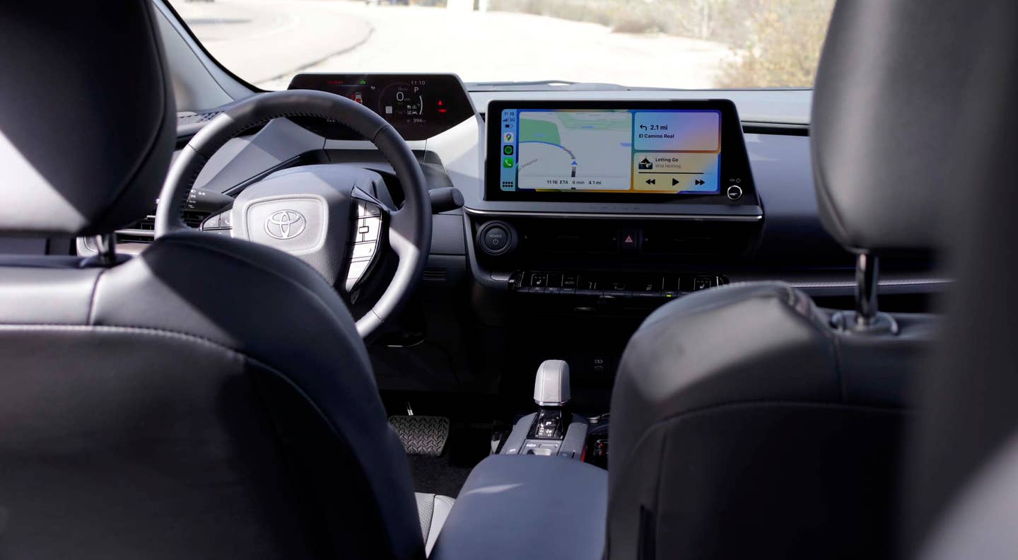 2023 toyota prius first drive dashboard