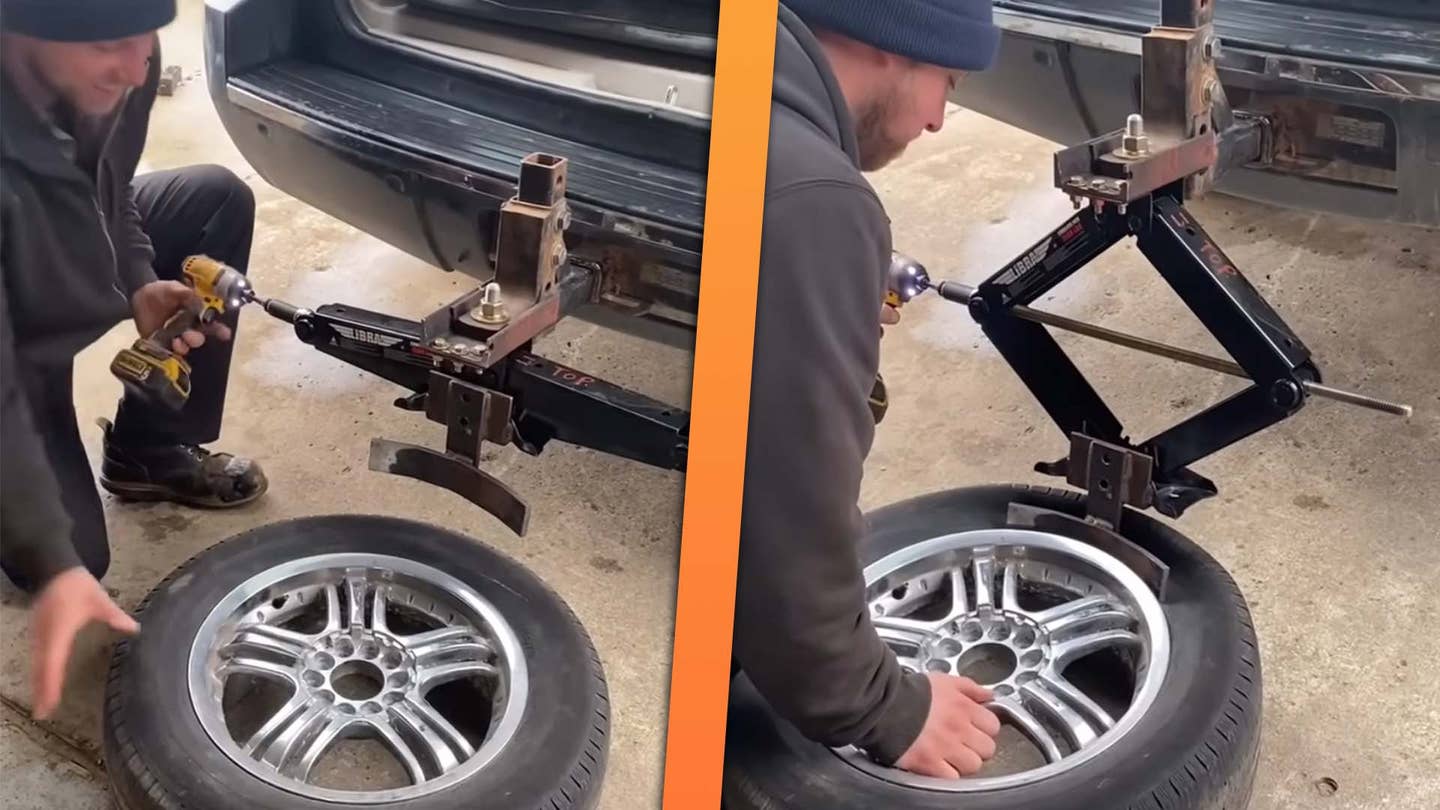 This Hitch-Mounted Tire Bead Breaker Is Working Smarter, Not Harder